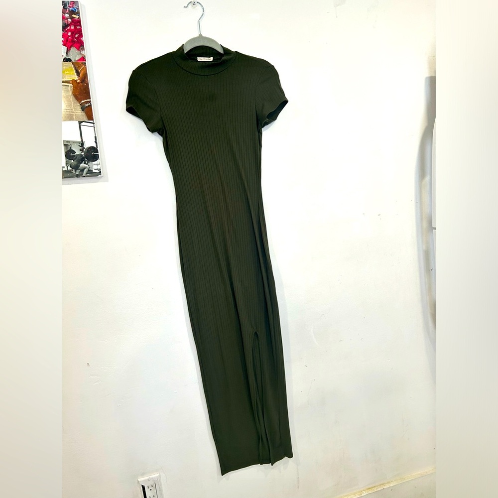 Turtle neck maxi dress